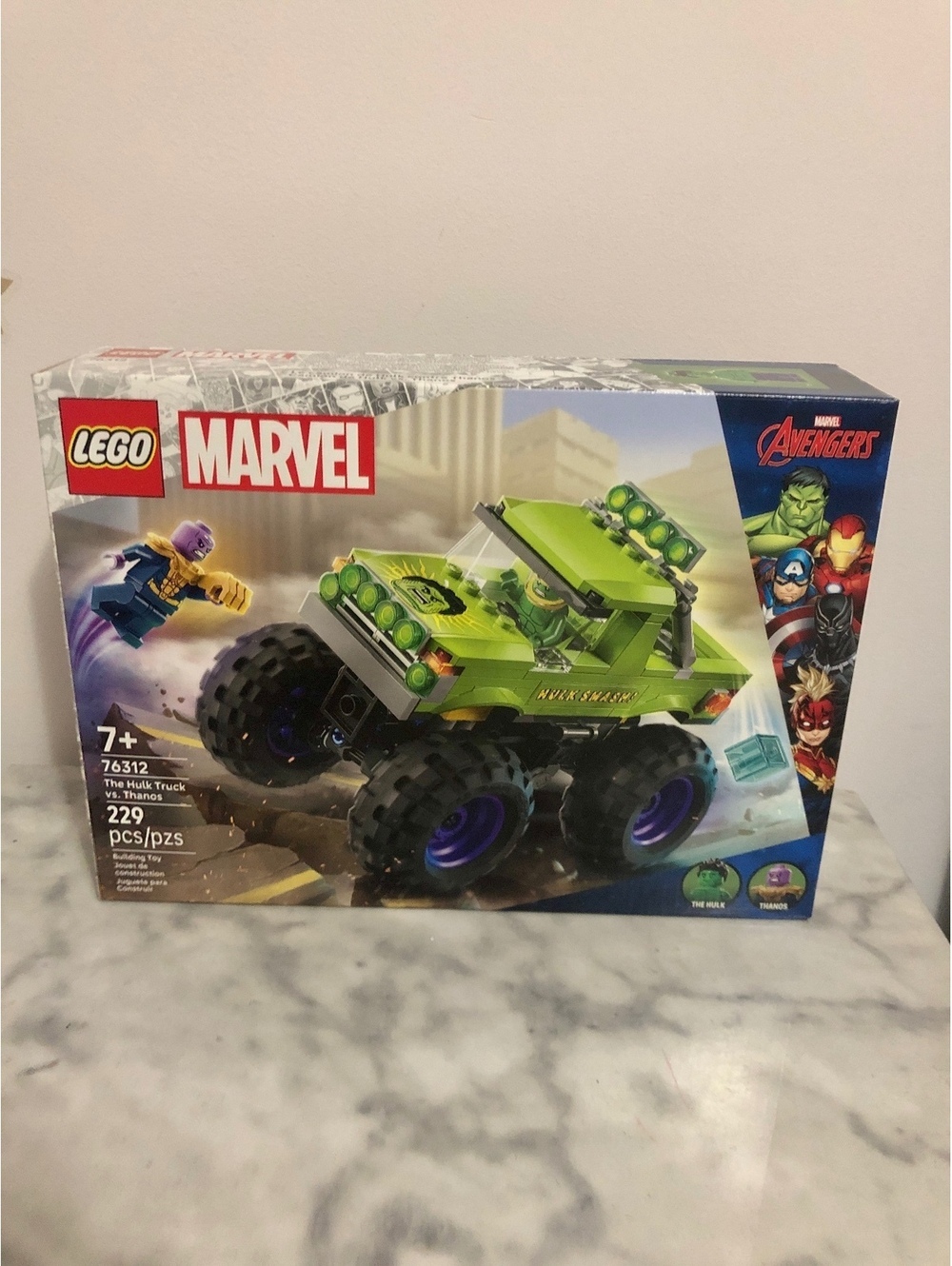 LEGO 76312 Marvel Hulk Truck vs Thanos NEW SEALED 229 pcs Avengers 7+ NEW